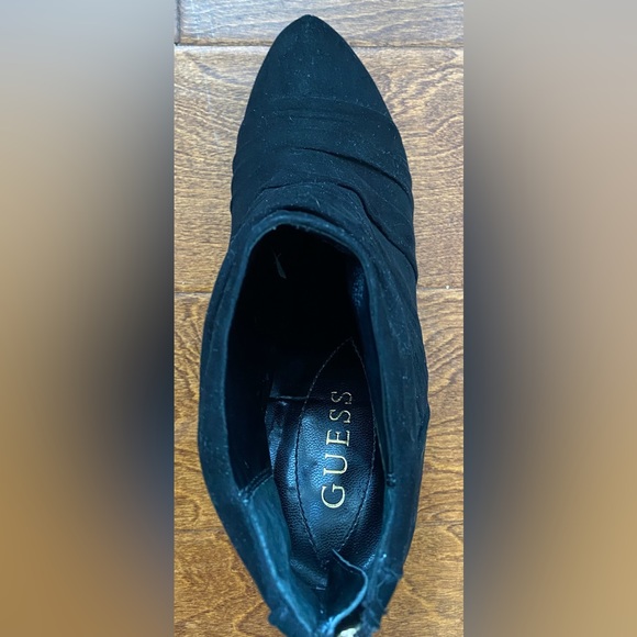 Black Suede Booties by Guess - 7 - Ankle Boots - Picture 5 of 5